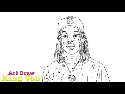 How to draw easy king von