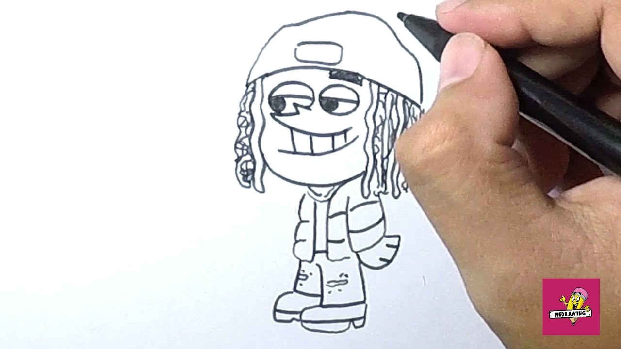 How to draw king von