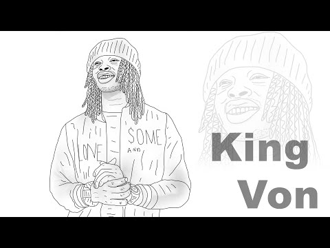 Step by step how to draw king von