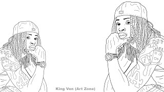 How to draw king von