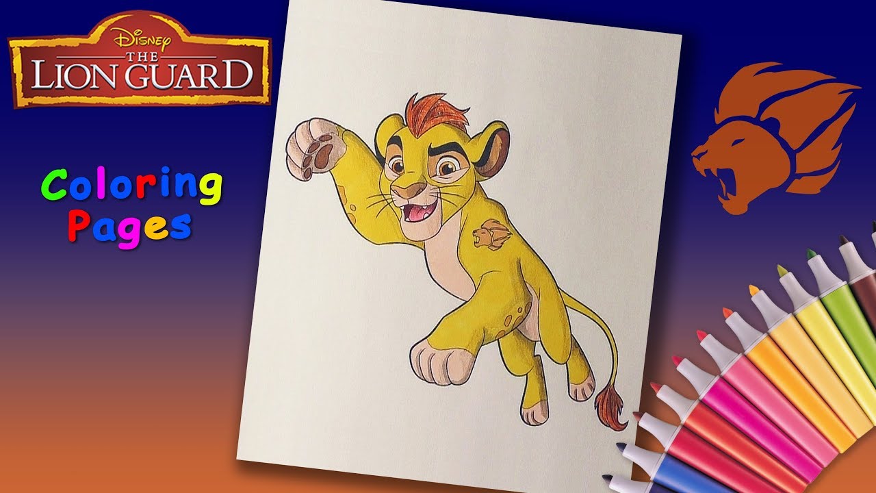 How to coloring kion fro the lion guard the lion guard coloring pages for kids