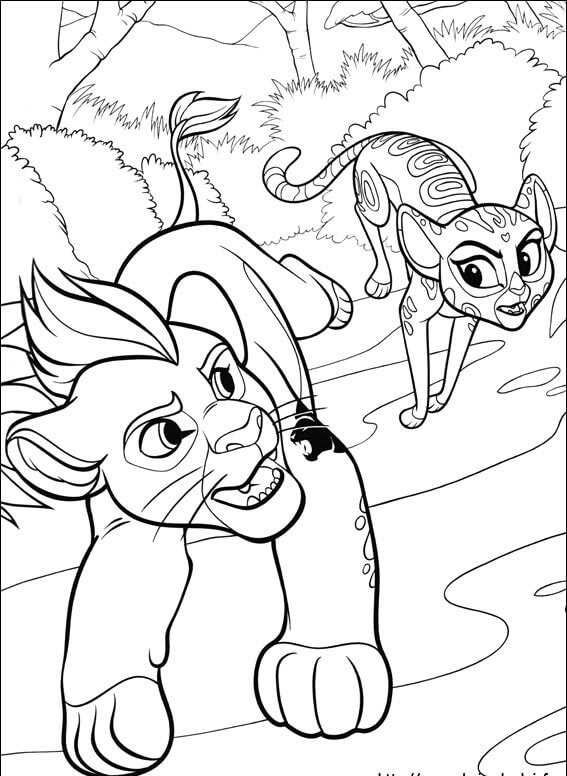 The lion guard coloring pages pdf to print