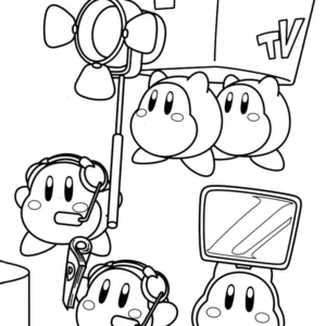 Kirby coloring pages printable for free download