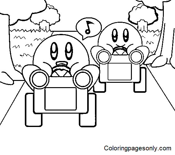 Kirby coloring pages printable for free download