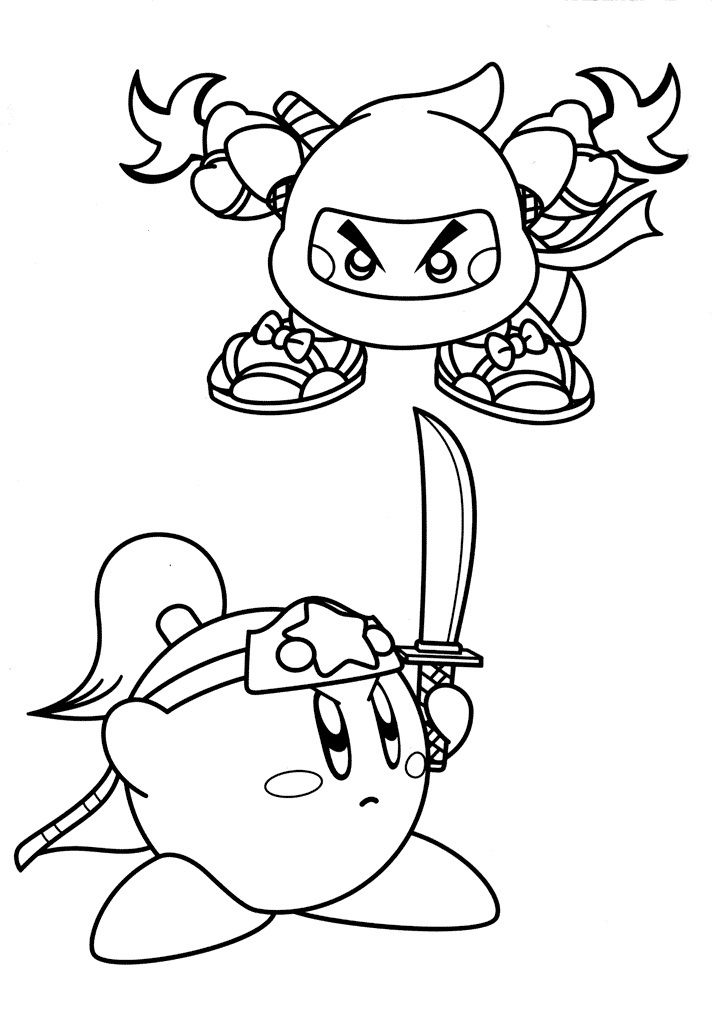 Free printable kirby coloring pages for kids