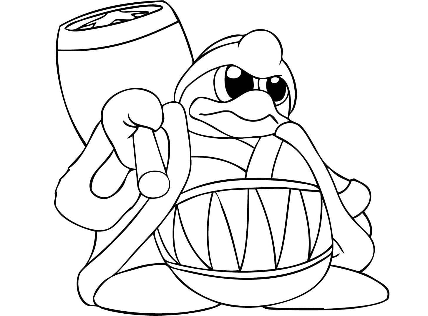 Kirby image coloring page