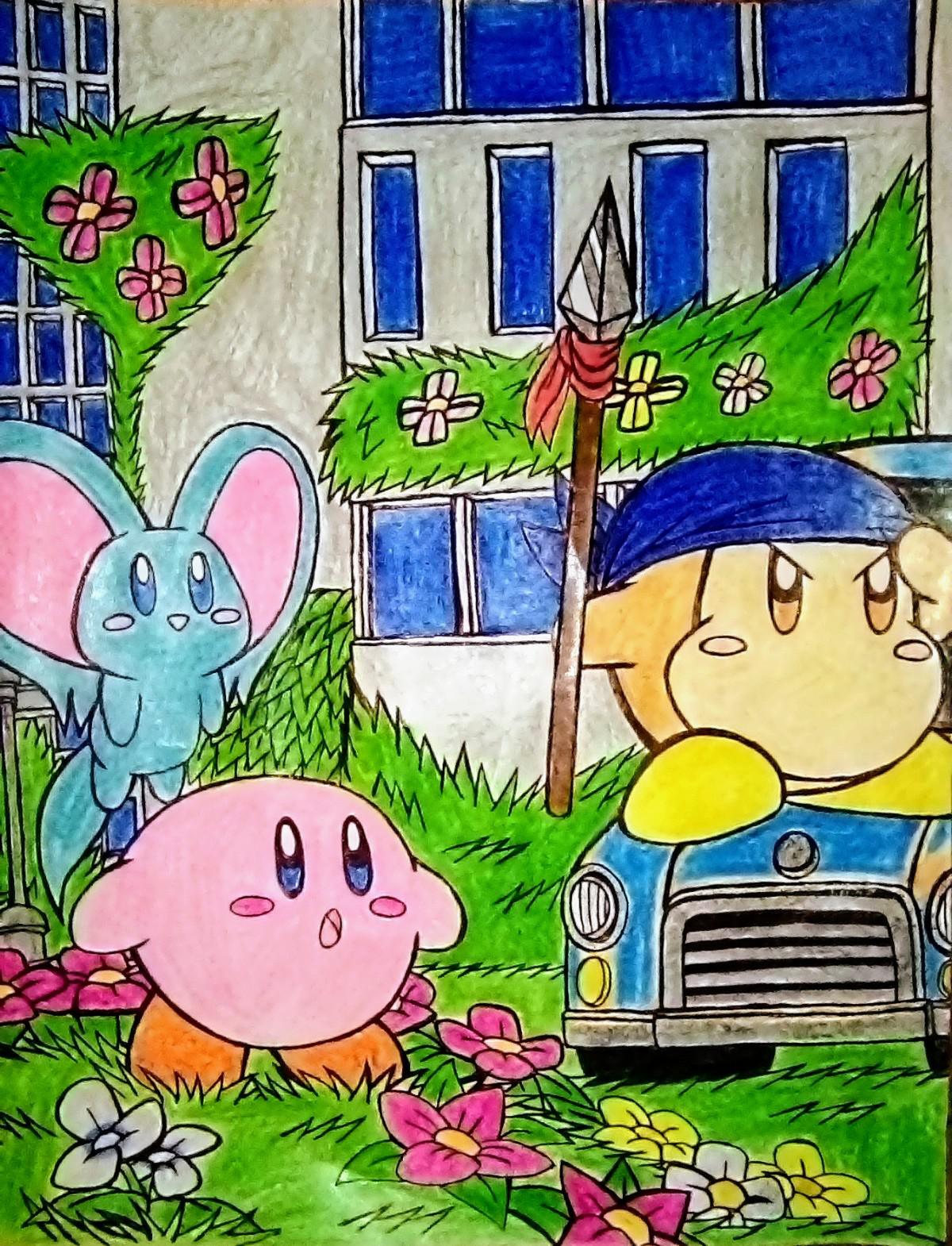 Oc a kirby and the forgotten land drawing i made rnintendoswitch