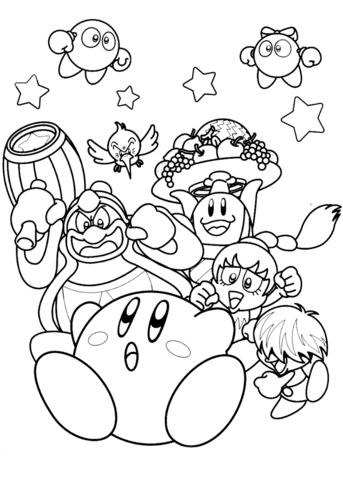 Kirby coloring pages free coloring pages