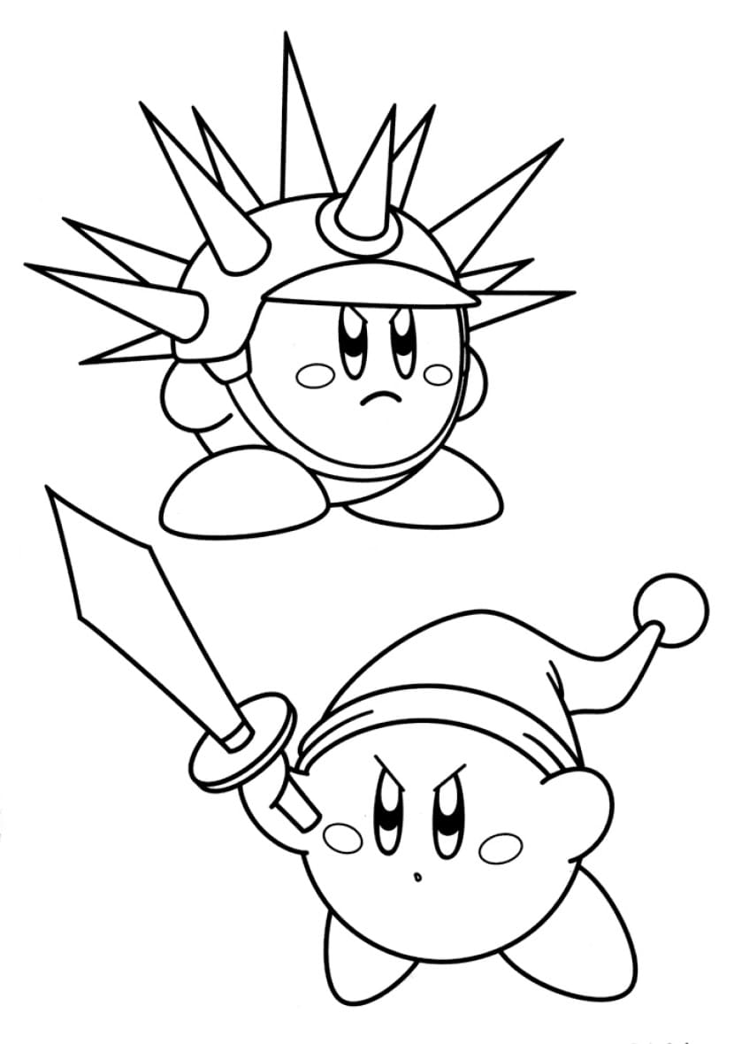 Kirby coloring pages