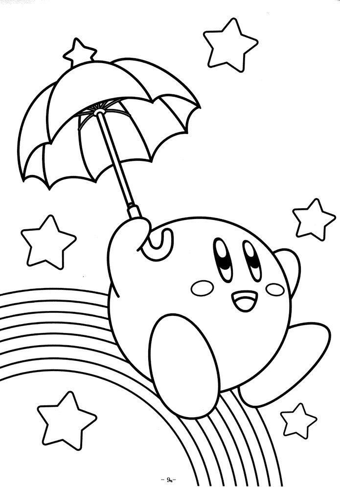 Free printable kirby coloring pages for kids