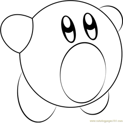 Kirby coloring pages for kids printable free download