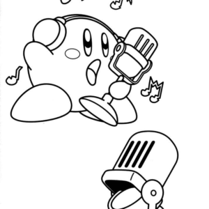 Kirby coloring pages printable for free download