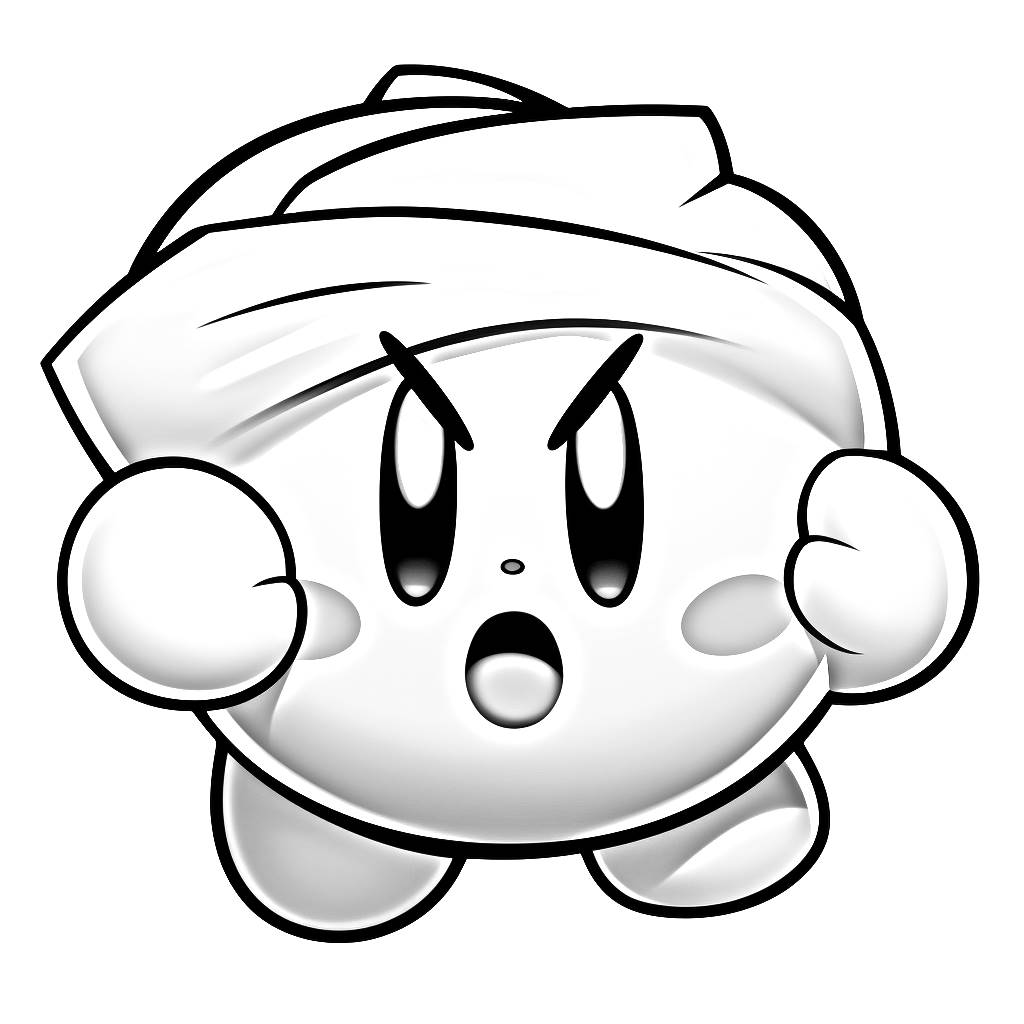 Kirby coloring page