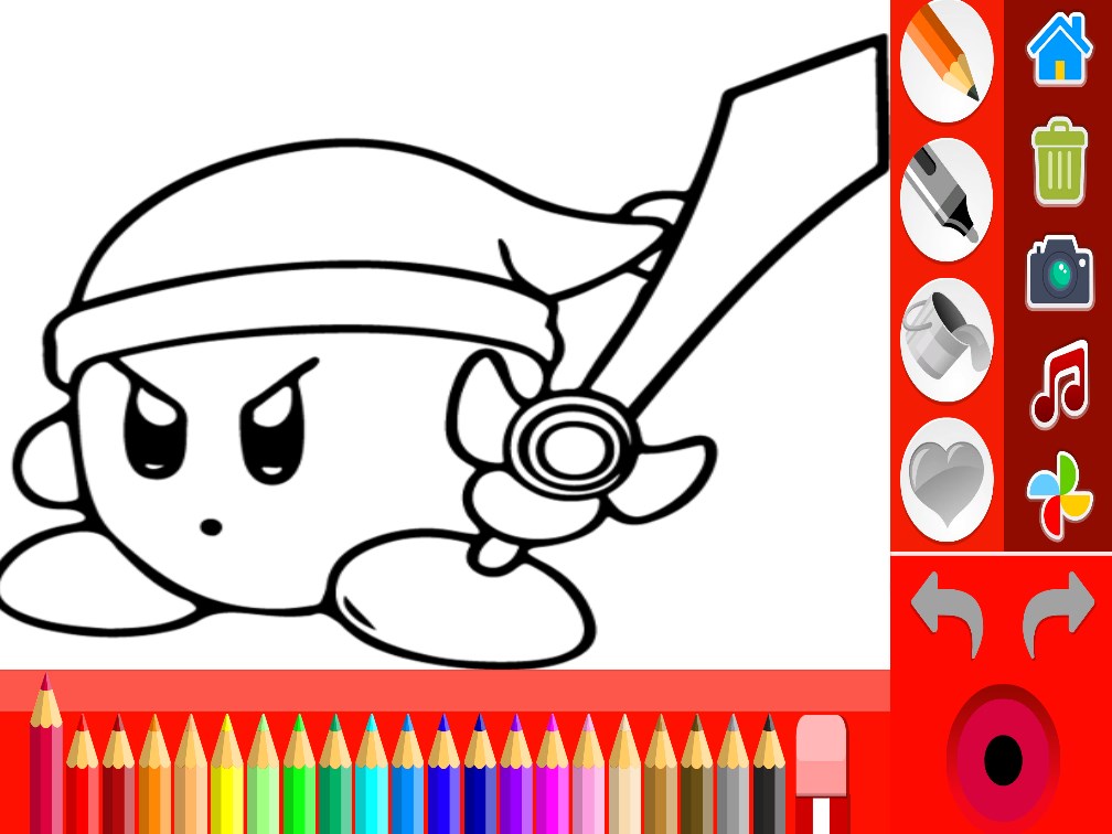 Coloring book for kirby