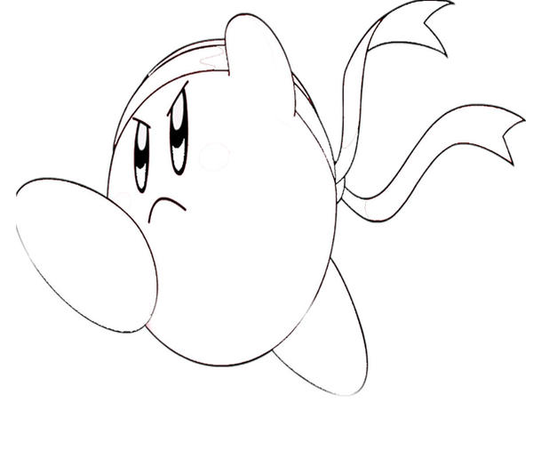 Kirby coloring page no by cutekawaiicute on