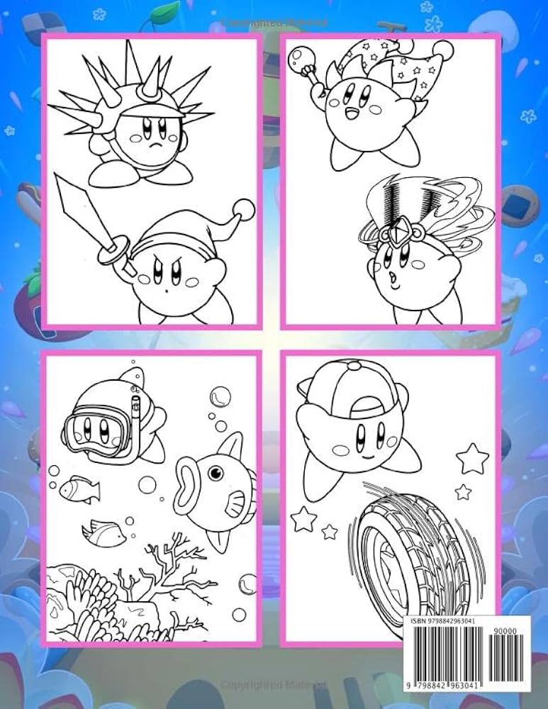 Kãrby funny coloring book new special edition of kãrby coloring book coloring pages for stress relief and relaxion zero serena books