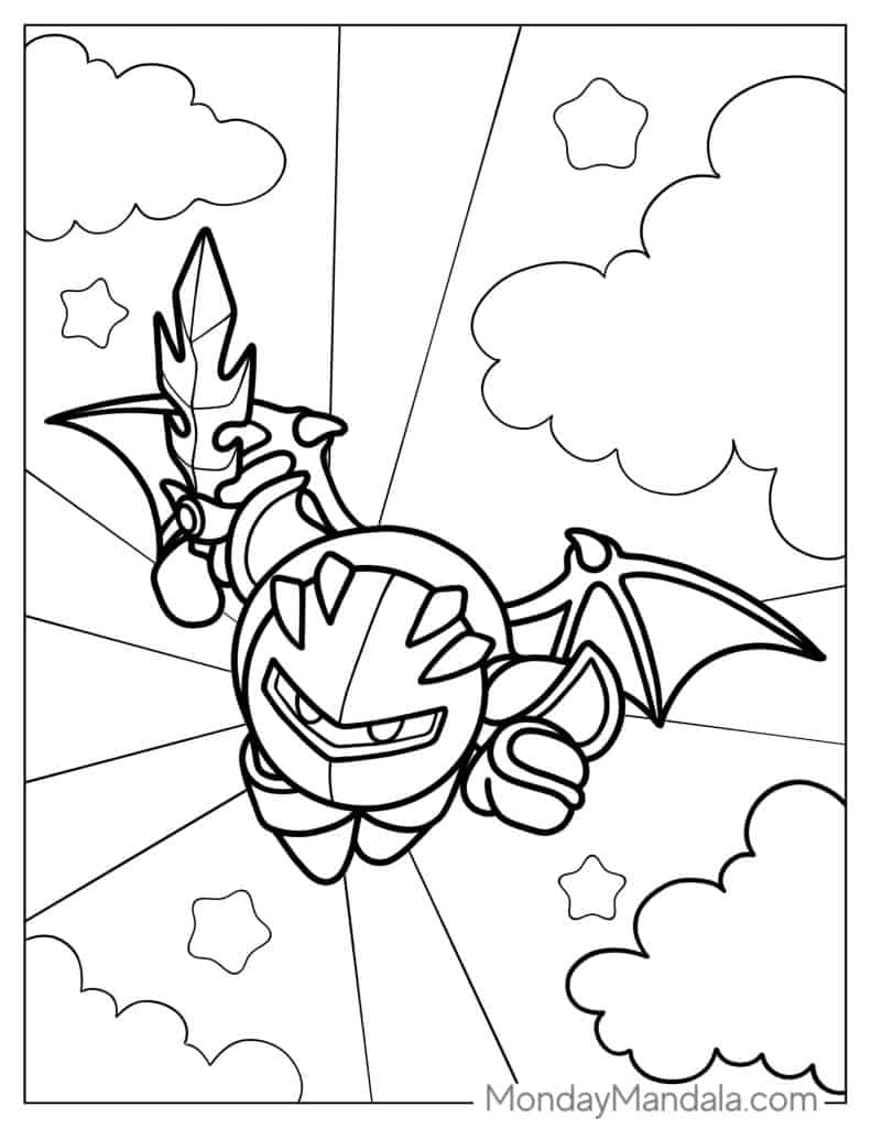 Kirby coloring pages free pdf printables