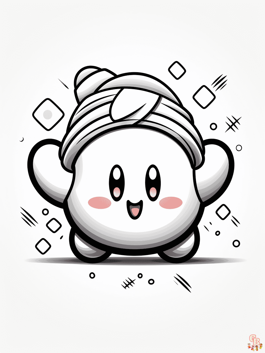 Kirby coloring pages