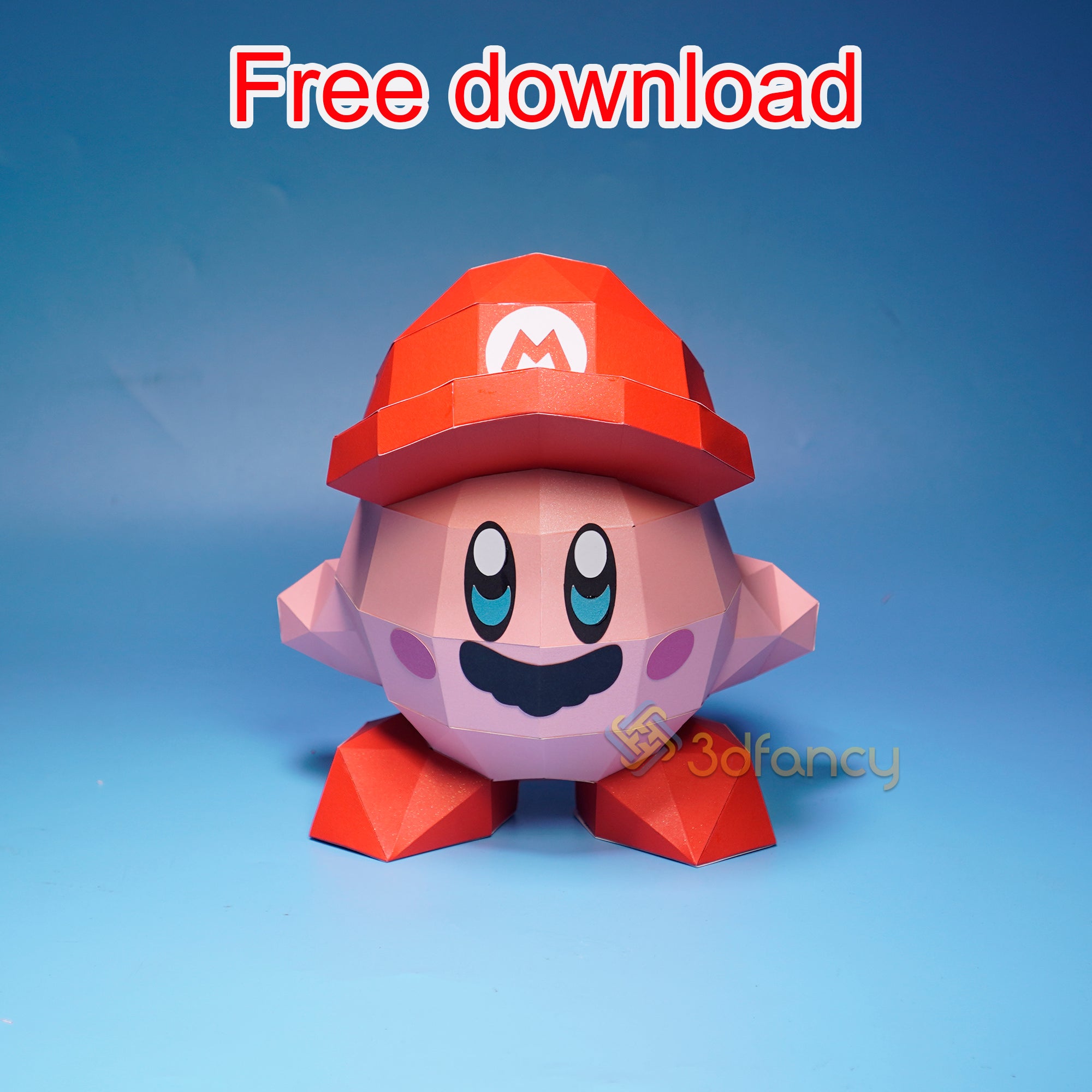 Mario kirby d papercraft pdf svg template â