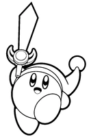 Ðï kirby with headphones