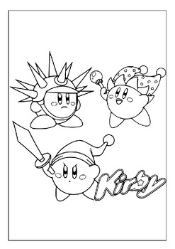 Kirby adventures e alive with our printable coloring pages collection pdf