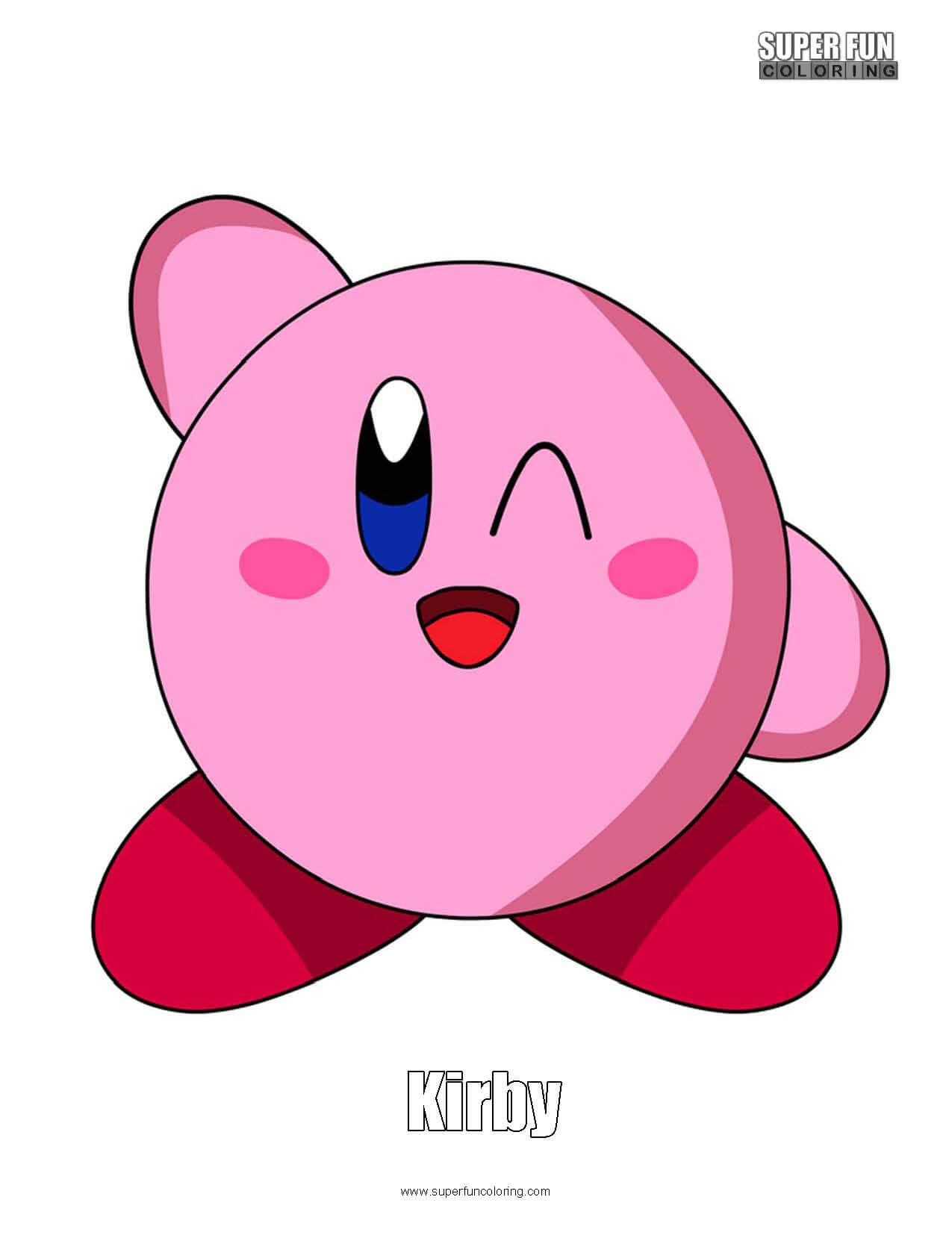 Kirby coloring page