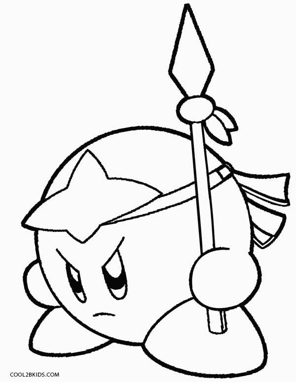Printable kirby coloring pages for kids coolbkids kirby coloring pages cartoon coloring pages