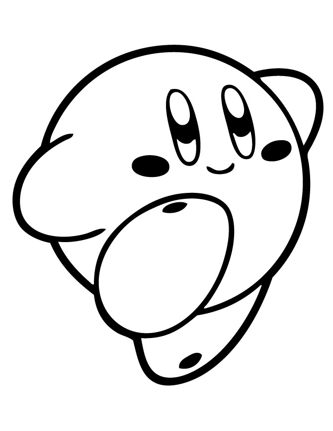 Free printable kirby coloring pages for kids