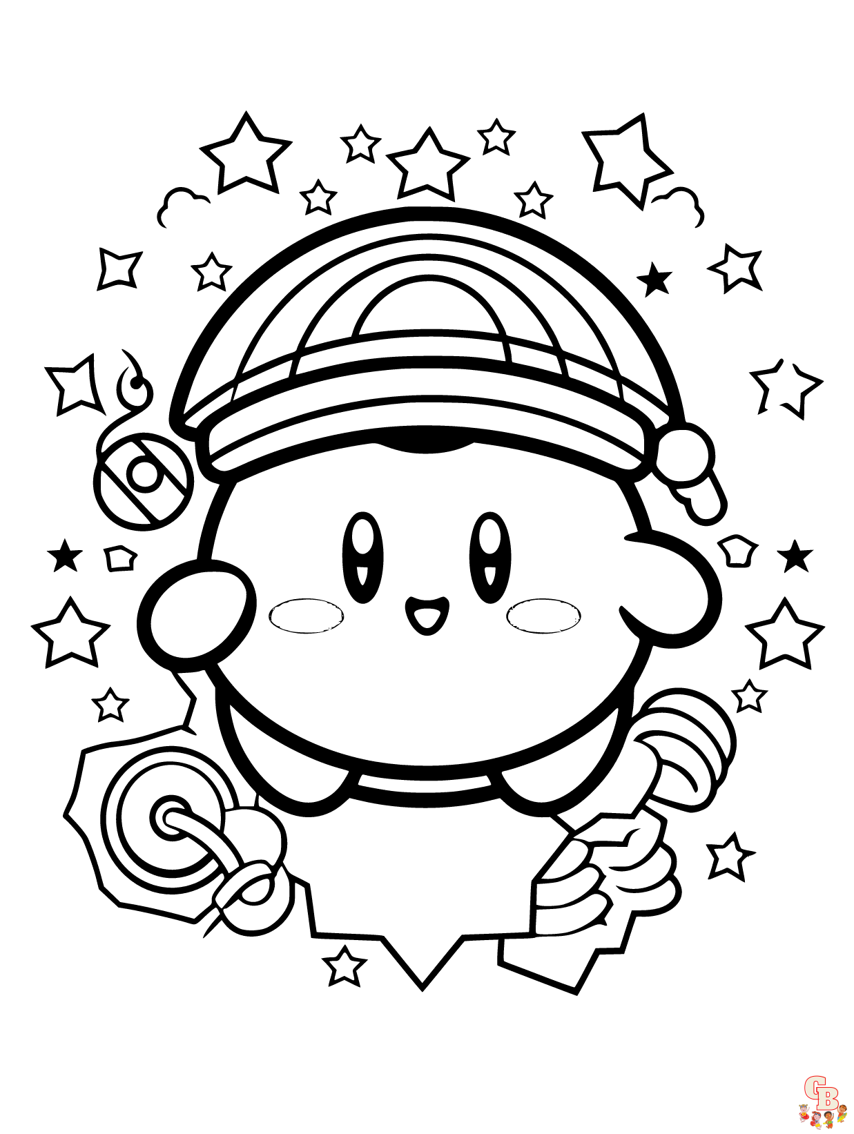 Kirby coloring pages