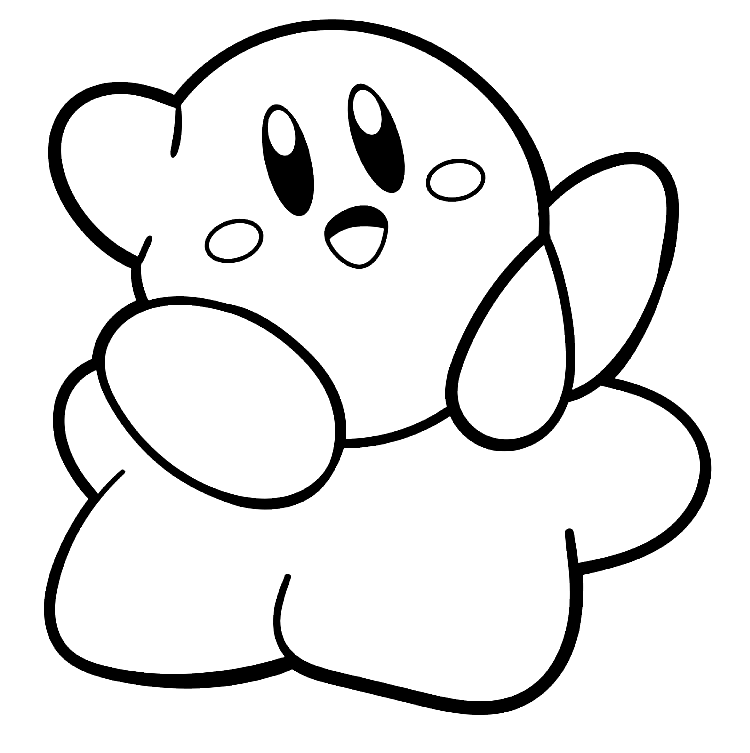 Kirby coloring pages printable for free download