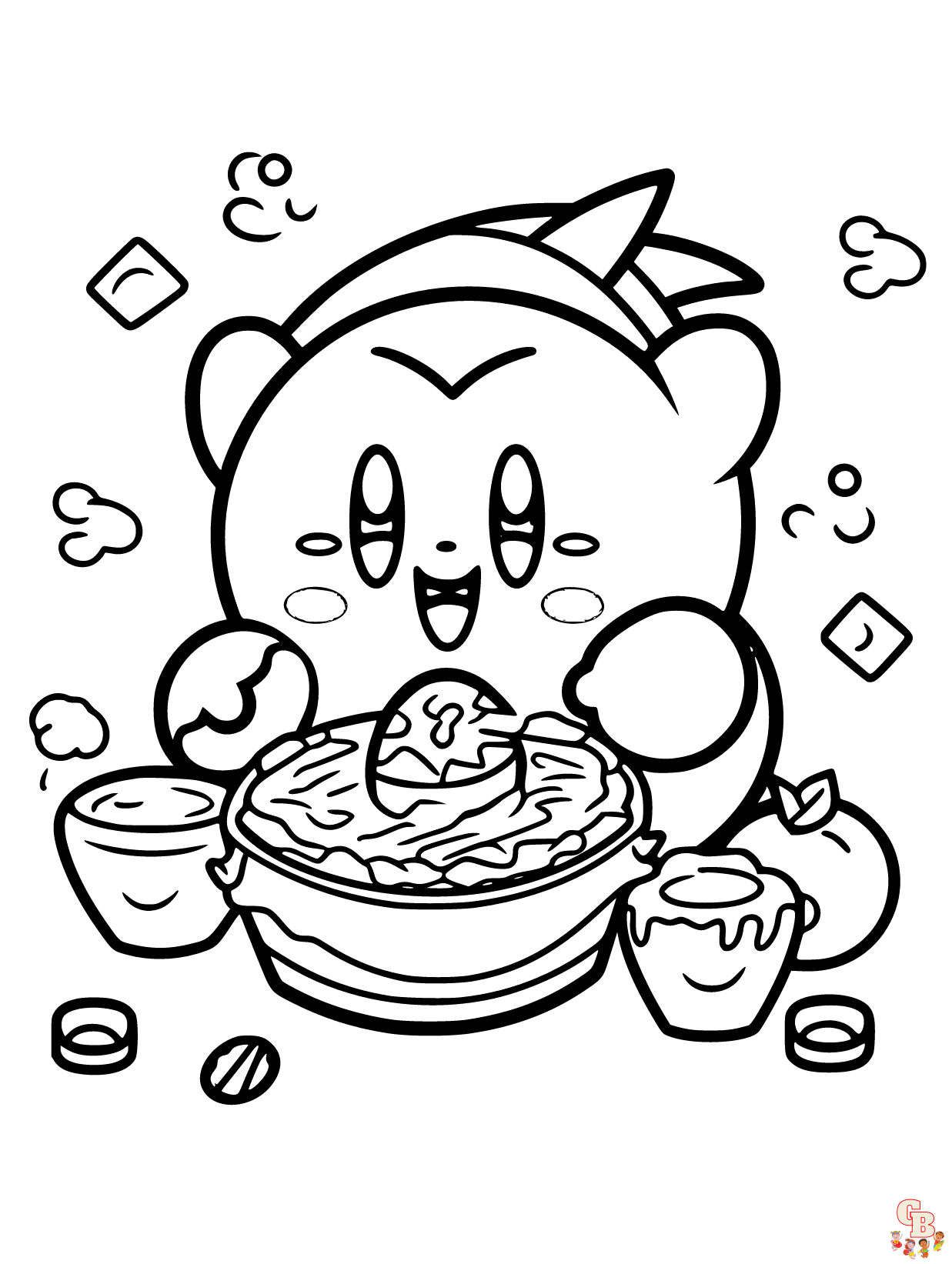 Kirby coloring pages