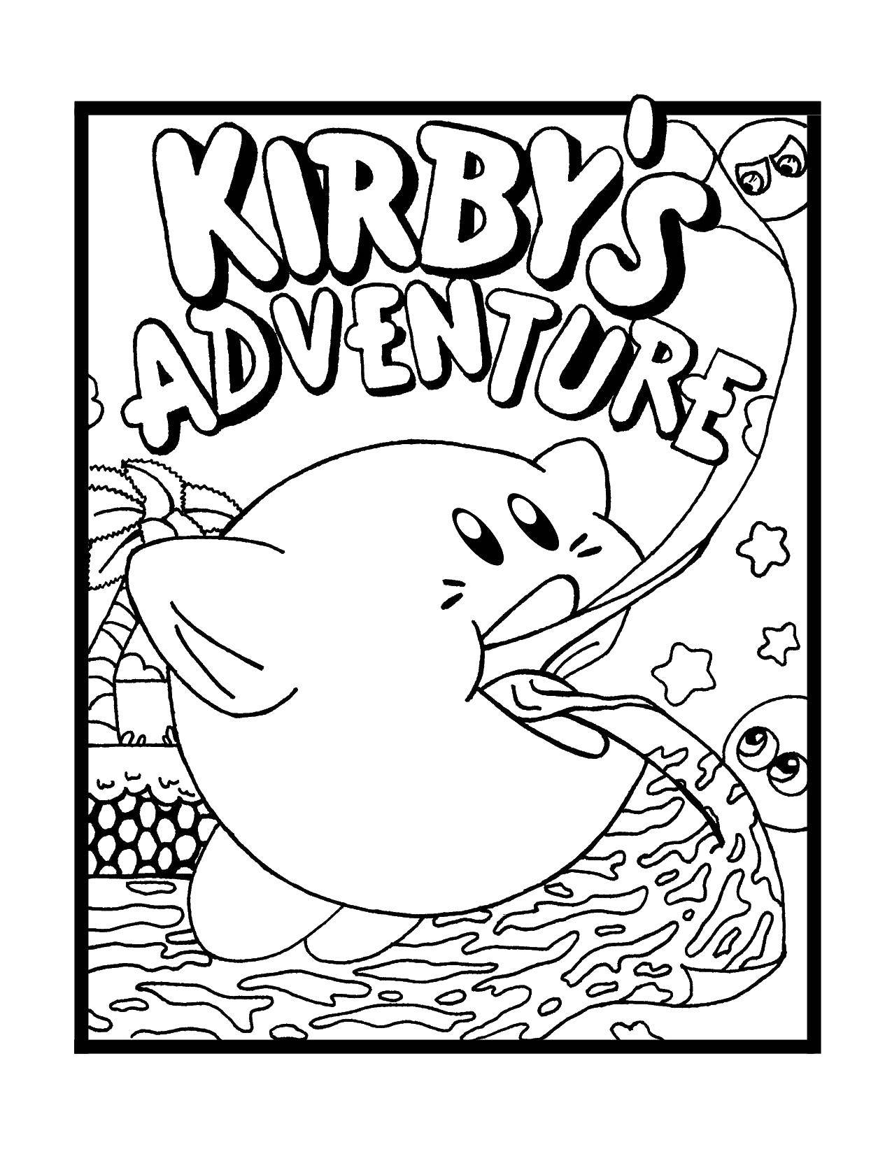 Online coloring pages coloring asterisk kirby coloring