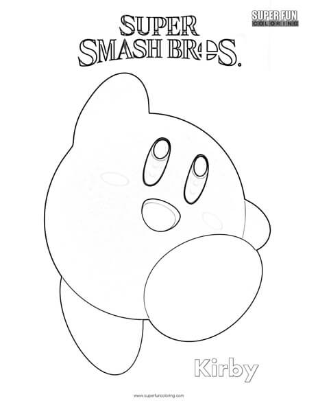 Super smash brothers coloring pages