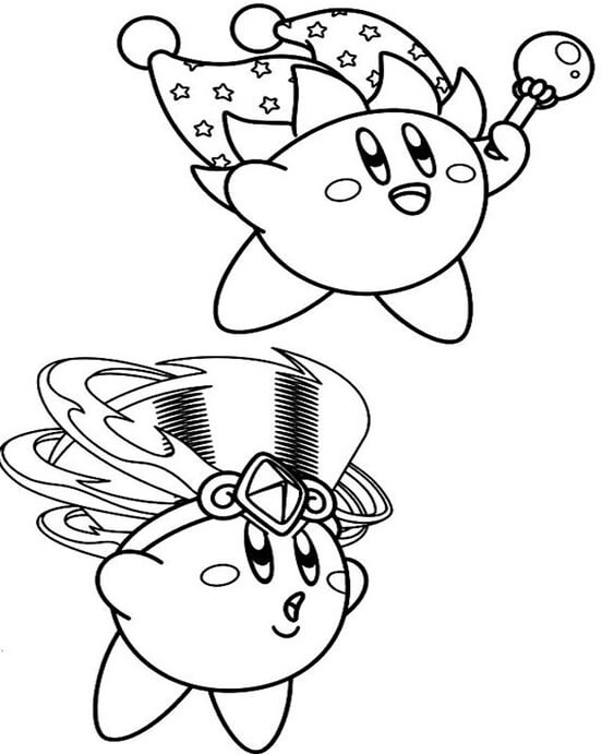 Free easy to print kirby coloring pages