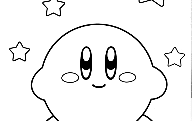 Kirby coloring pages