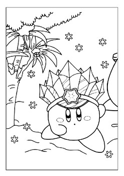 Kirby adventures e alive with our printable coloring pages collection pdf