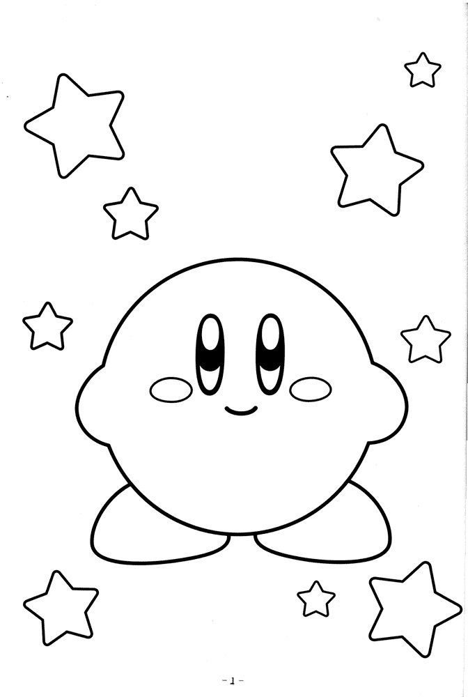 Free printable kirby coloring pages for kids åãçµµ åãçµµ ãããã ããããããçµµããã