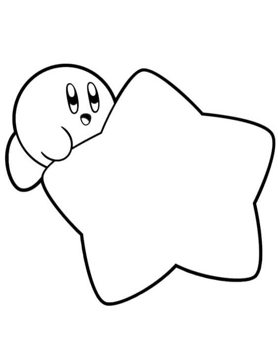 Free easy to print kirby coloring pages