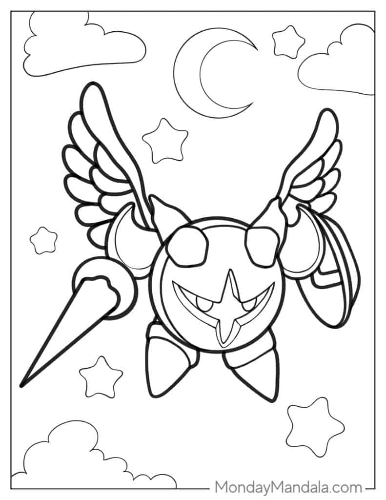 Kirby coloring pages free pdf printables