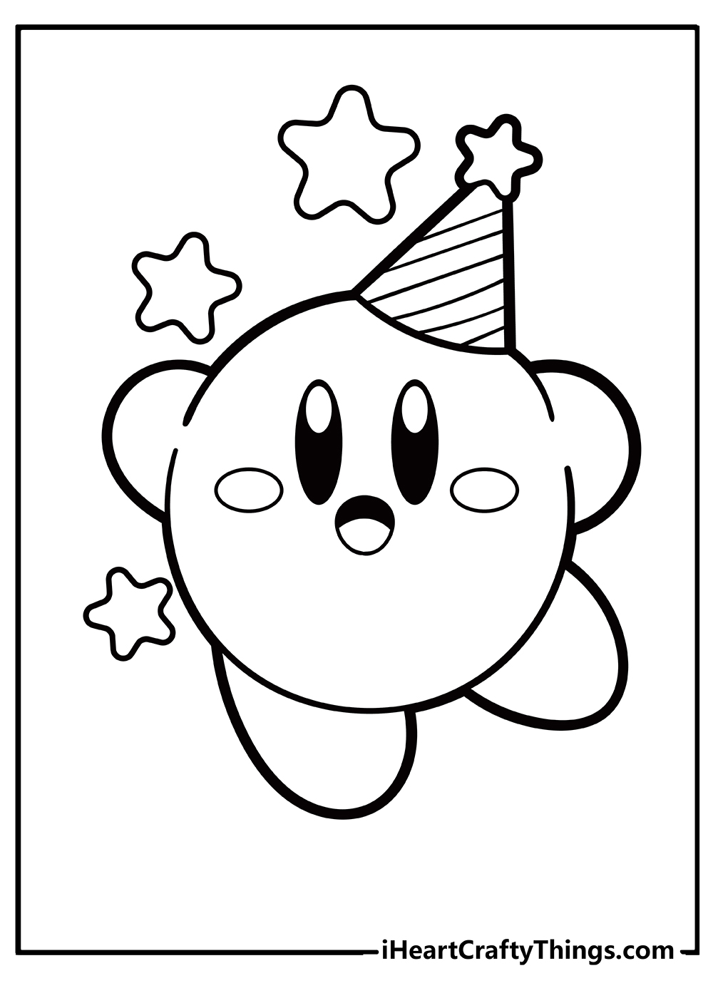 Kirby coloring pages free printables