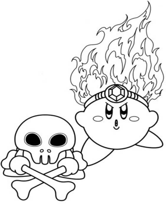 Free easy to print kirby coloring pages