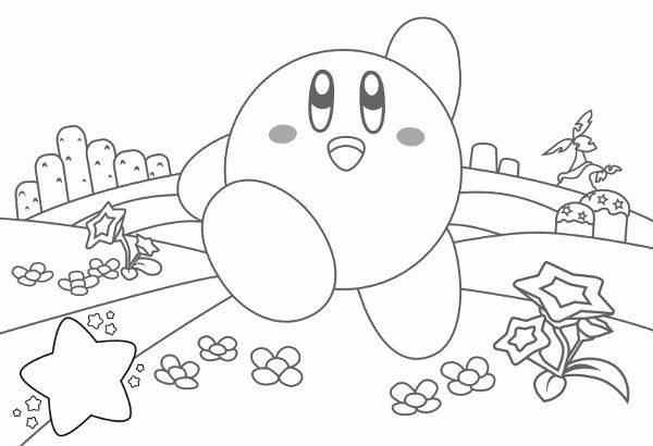 Kirby coloring pages