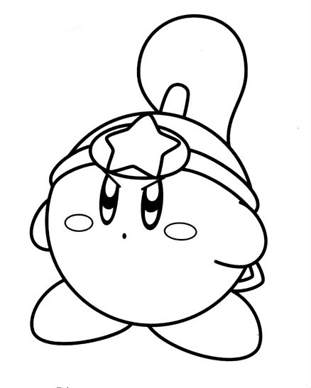 Free printable kirby coloring pages for kids