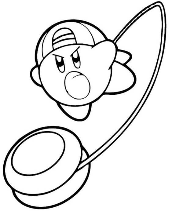 Free easy to print kirby coloring pages