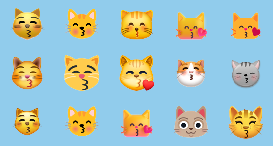 Ð kissing cat emoji