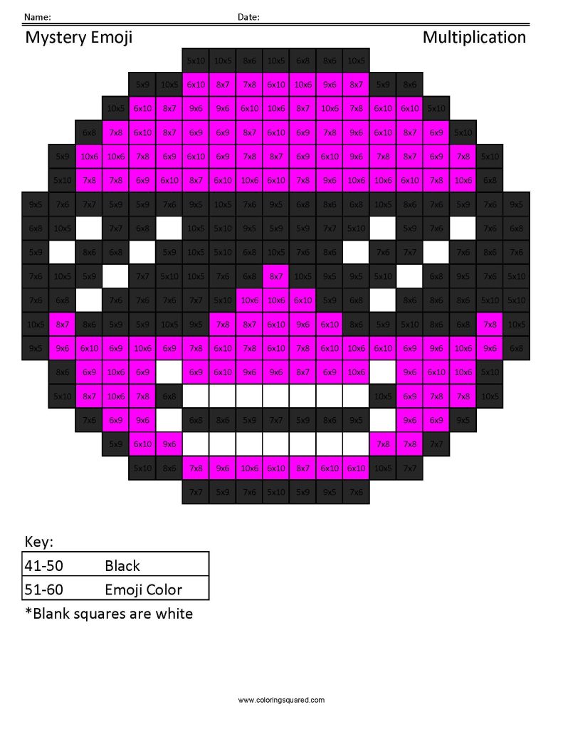 Emoji multiplication and division