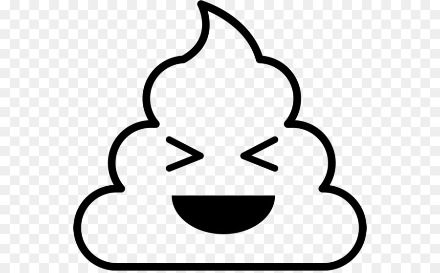 Emoji black and white png download