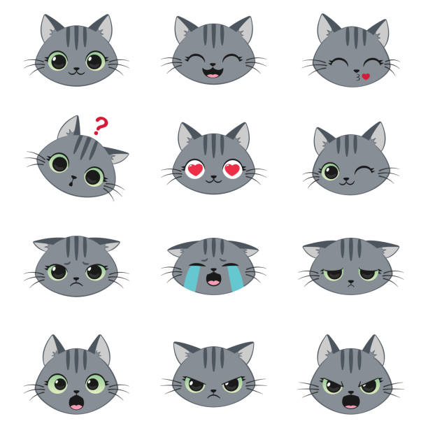 Cat kiss stock illustrations royalty