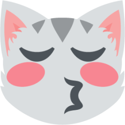 Cat face with wry smile emoji