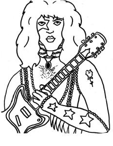 Kiss coloring pages